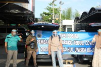 Uniska Peduli Dampak Covid-19, Bagikan Ribuan Masker dan Sembako